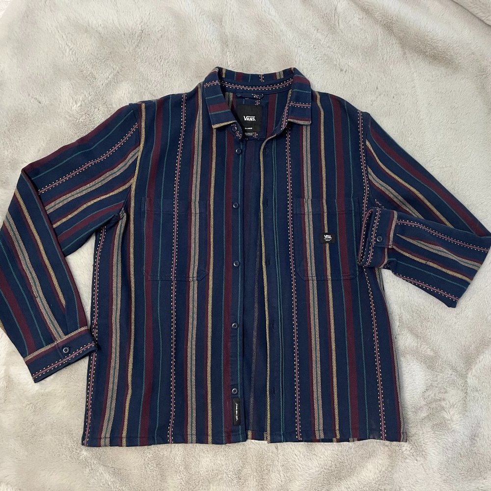 Vans Long Sleeve Button-Up Shirt Jacket
